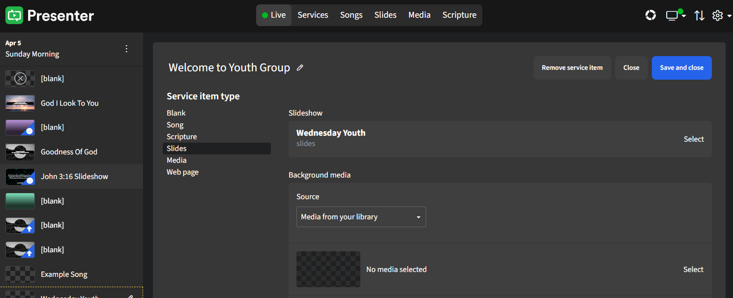Adding Media to Slides - New Service Item Type - Slides.png