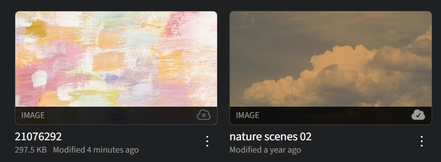 Checking Media Cloud Status - Cloud Icon Sync No Yes.png