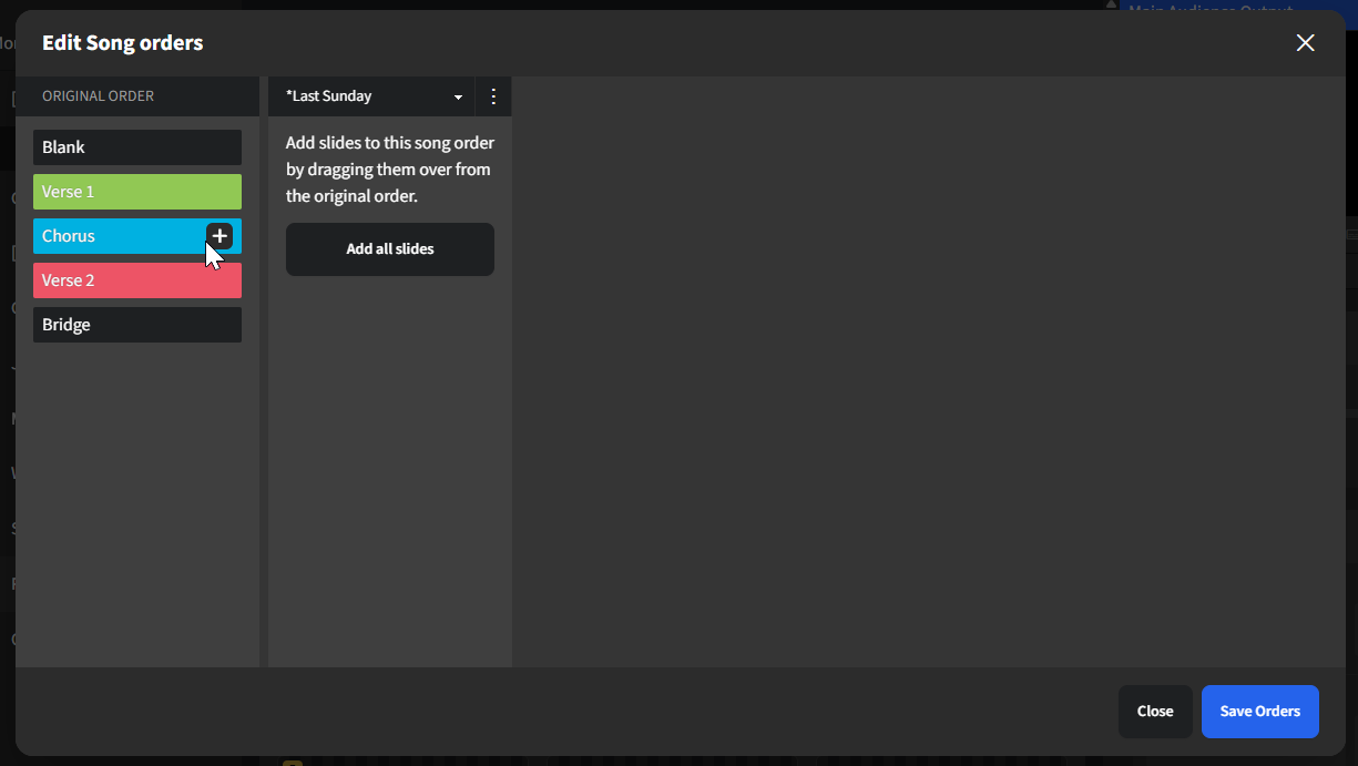Customizing Song Flow in Slides - Option 3 - Edit Song Orders Modal.png