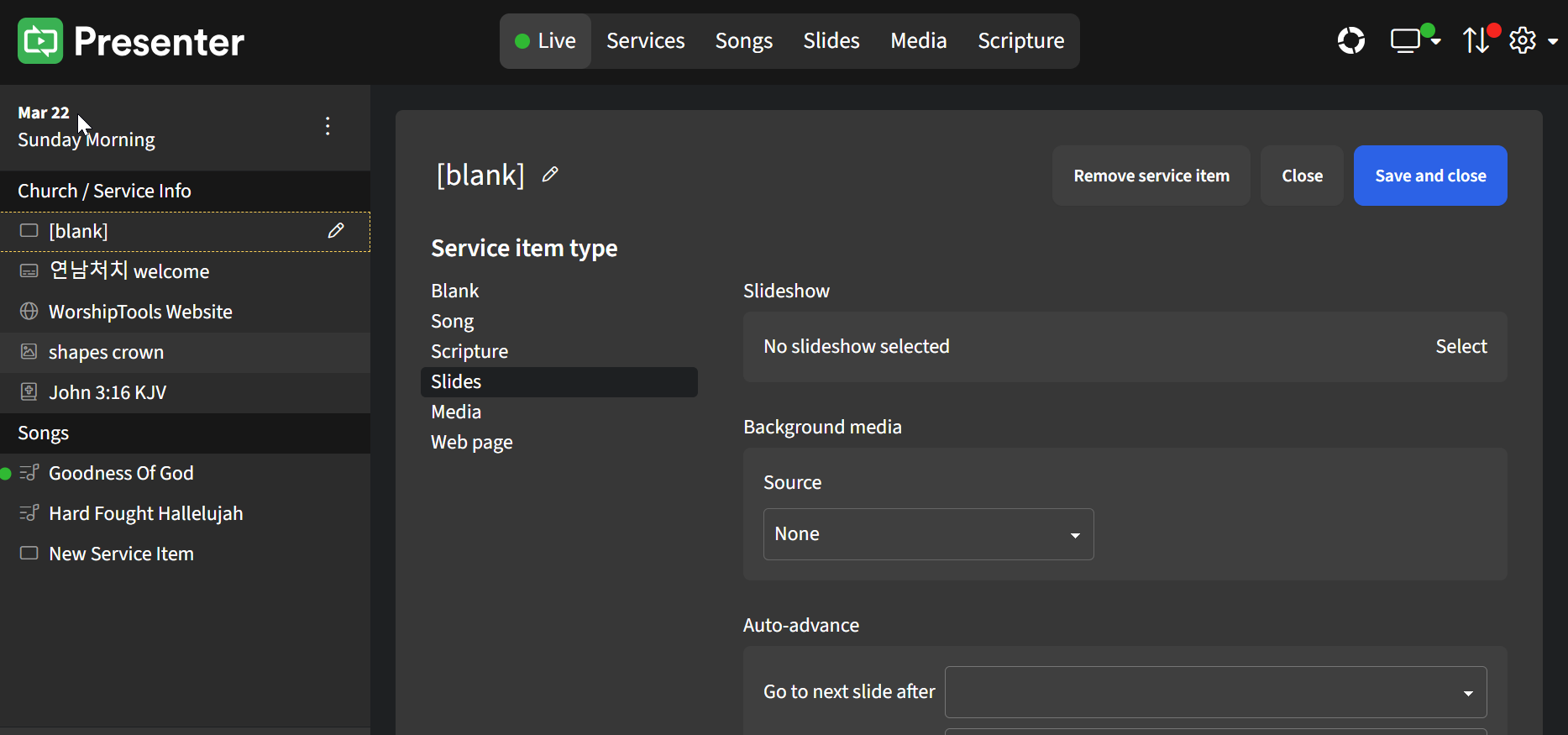 Editing Service Items - Edit Mode - Change Item.png