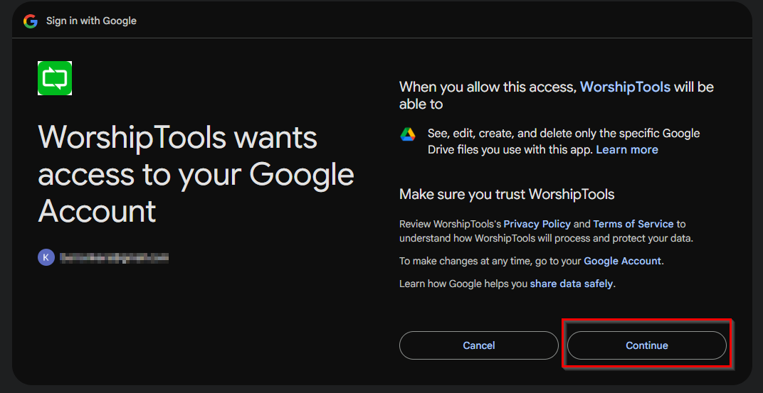Google Slides - Approve WT Access to Google Drive.png