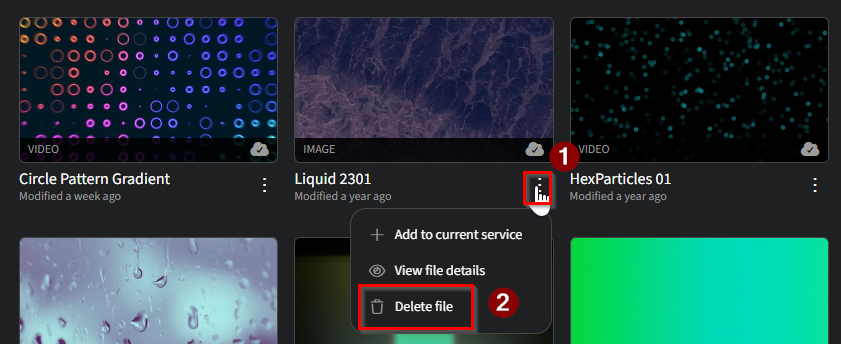 Managing Cloud Storage Space - Thumbnail View Delete Items.png